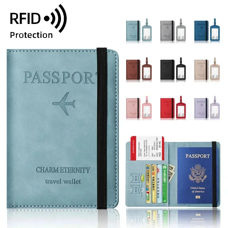Travel Accessories Long Flight - 여성용 RFID 여행 여권 거치대 커버