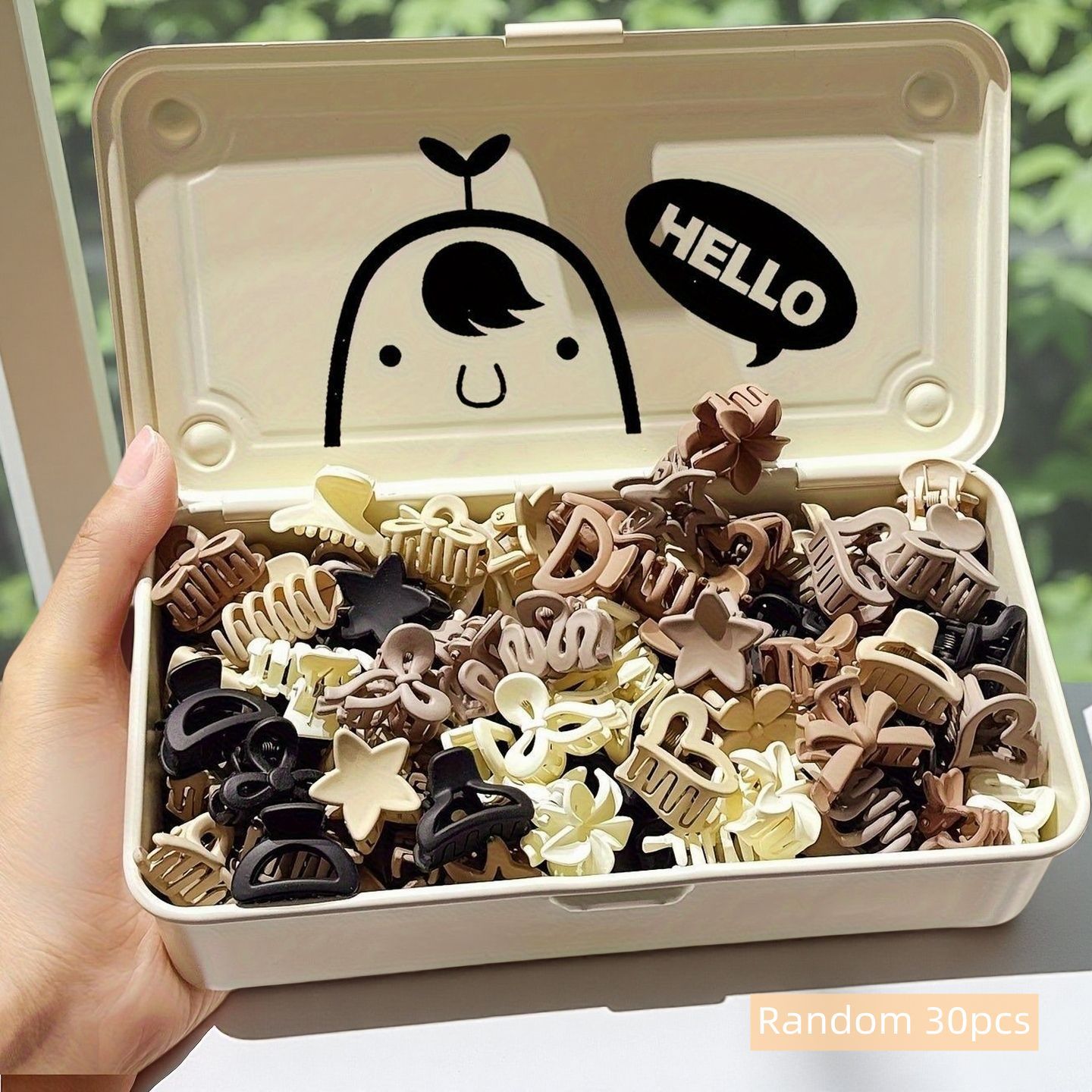 Travel Accessories Gifts For Women - 10/20/30개 베이지 혼합 팩 소형 클립,