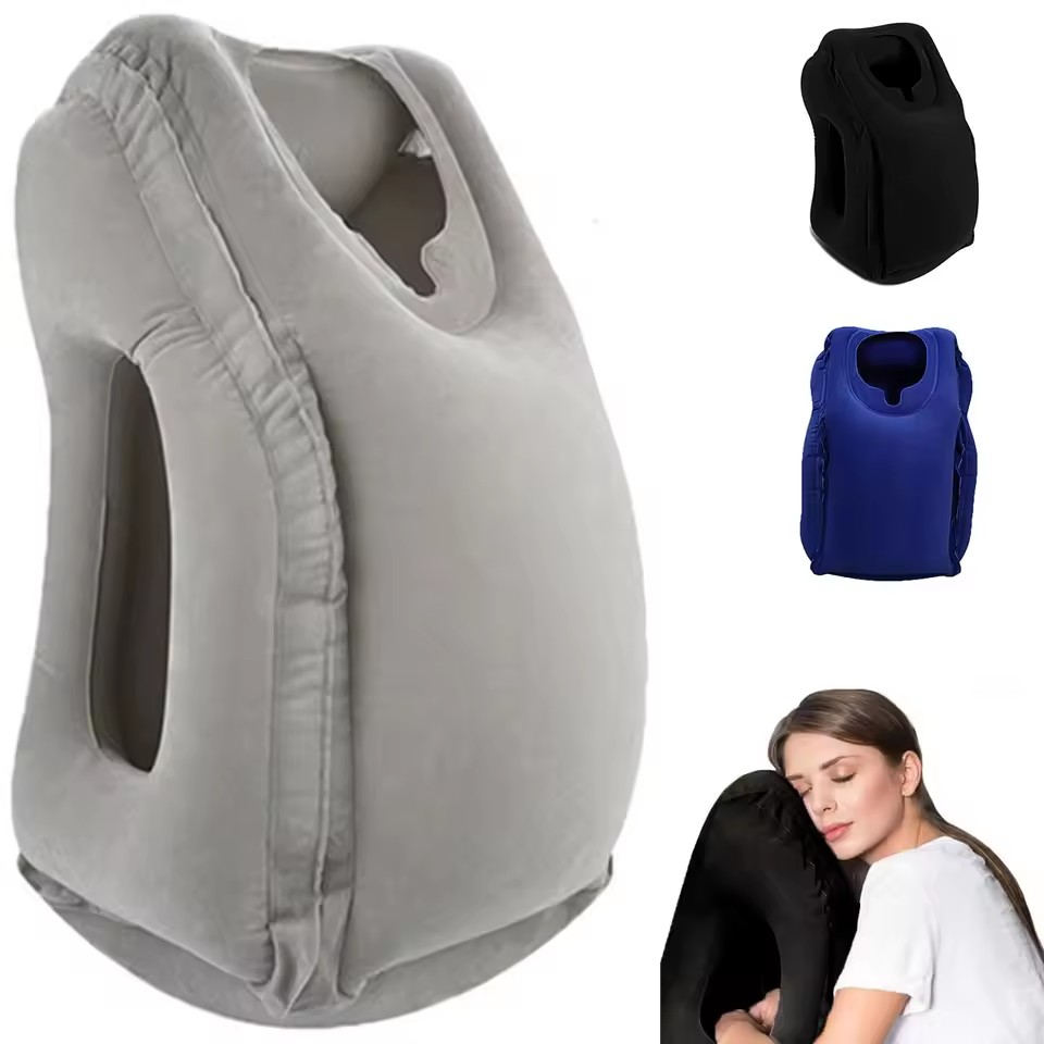 Travel Accessories Long Flight - 팽창식 여행용 베개, 목과 머리 지지대가