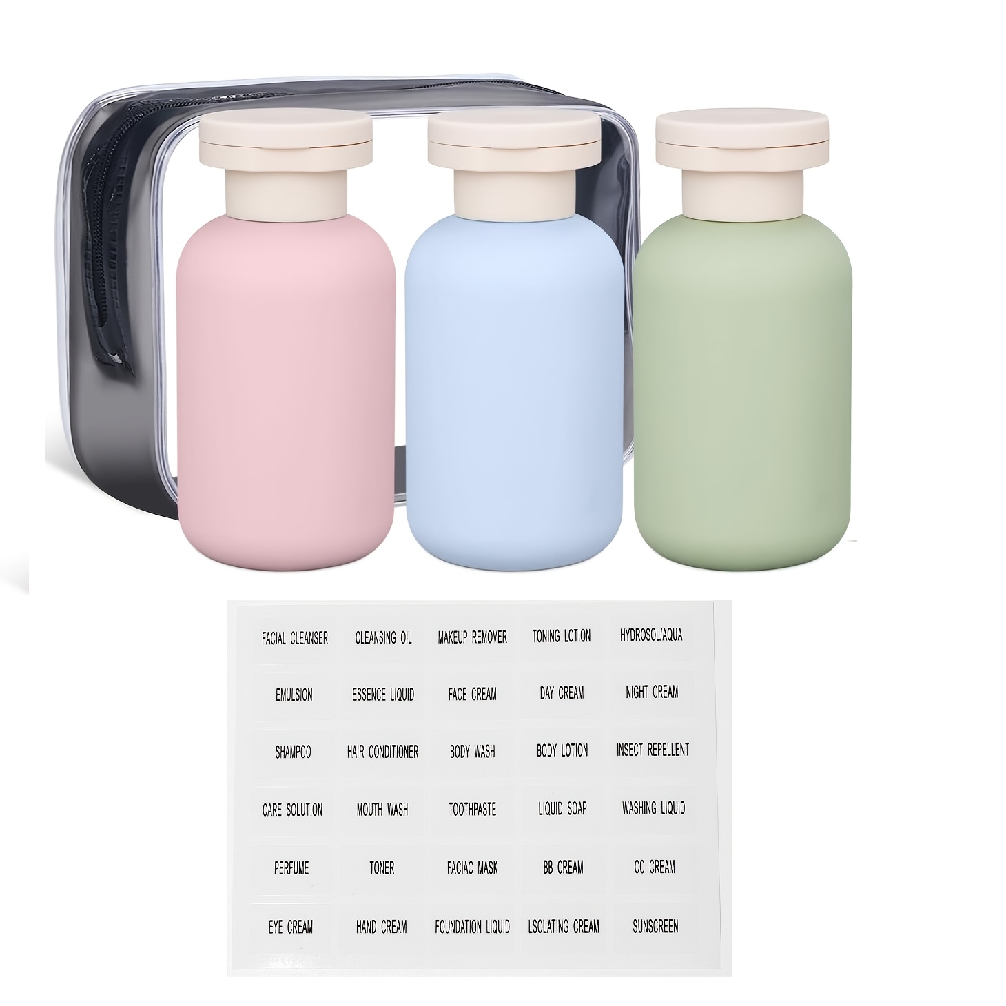 Toiletry Bag Tsa - 여행용 화장품 용기 3.4oz TSA 승인