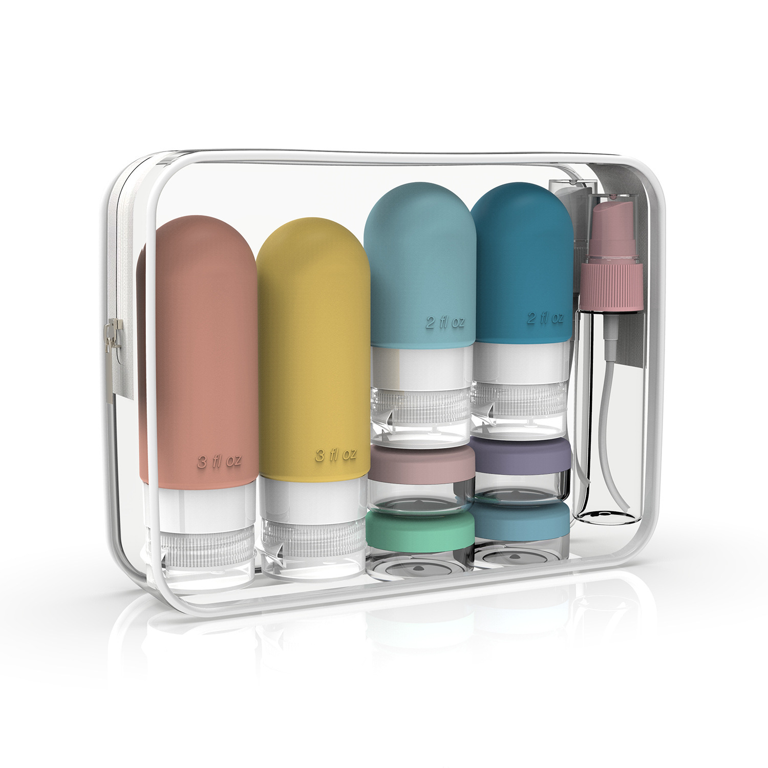 Toiletry Bag Tsa - 실리콘으로 제작된 누출 방지 여행용 병