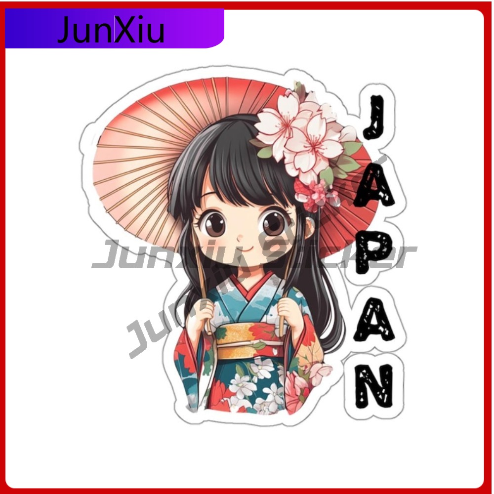 Travel Accessories Girls - 일본 여행 스티커 아시아 일본 소녀