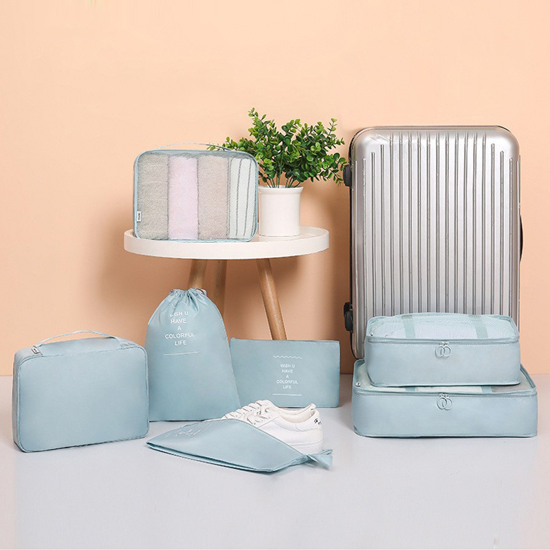 7종 패킹 큐브 세트 - 여행용 의류, 신발 및 담요  - Travel Accessories Packing Cubes 리뷰 및 가격