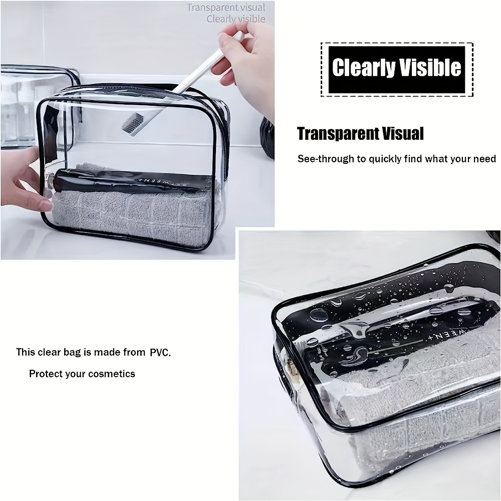 1pc 투명 메이크업 가방 투명 여행 세면 용품 파우치 - Toiletry Bag Tsa 리뷰 및 가격