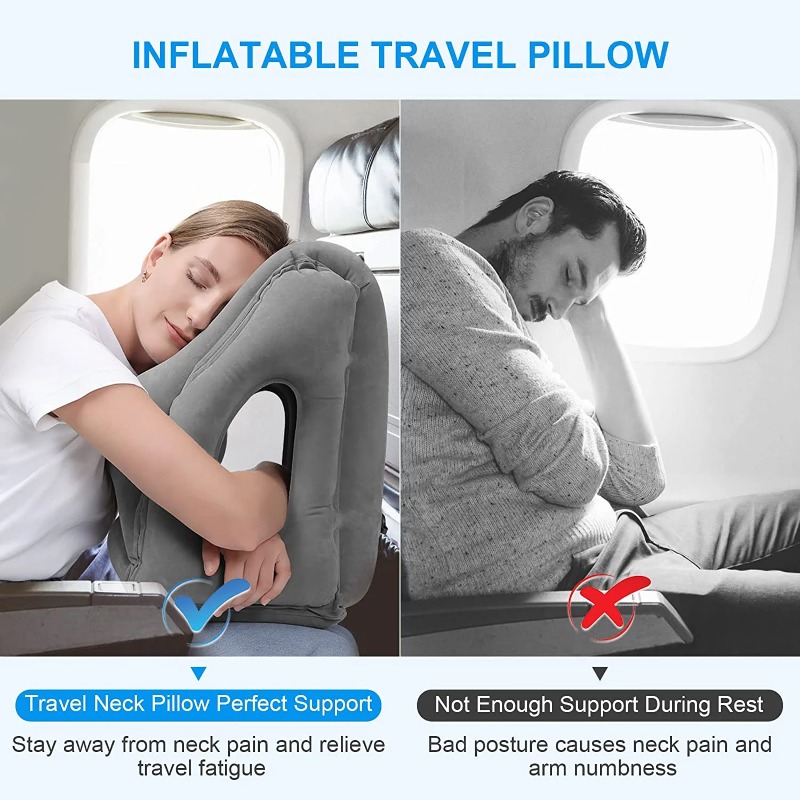 목과 머리를 받쳐주는 풍선형 여행 베개, 장거리 여행, - Travel Accessories Long Flight 리뷰 및 가격