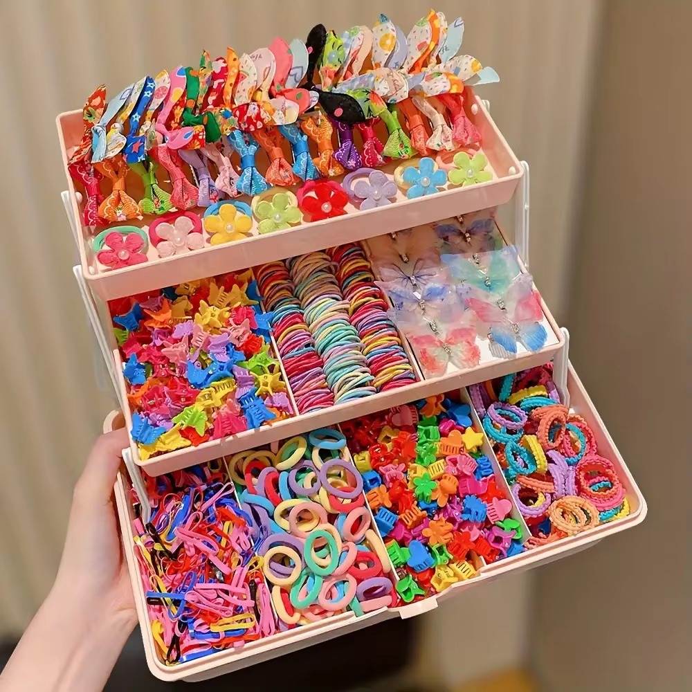 여아의 일상복에 어울리는 555개의 헤어 액세서리 세트 - Travel Accessories Girls 리뷰 및 가격