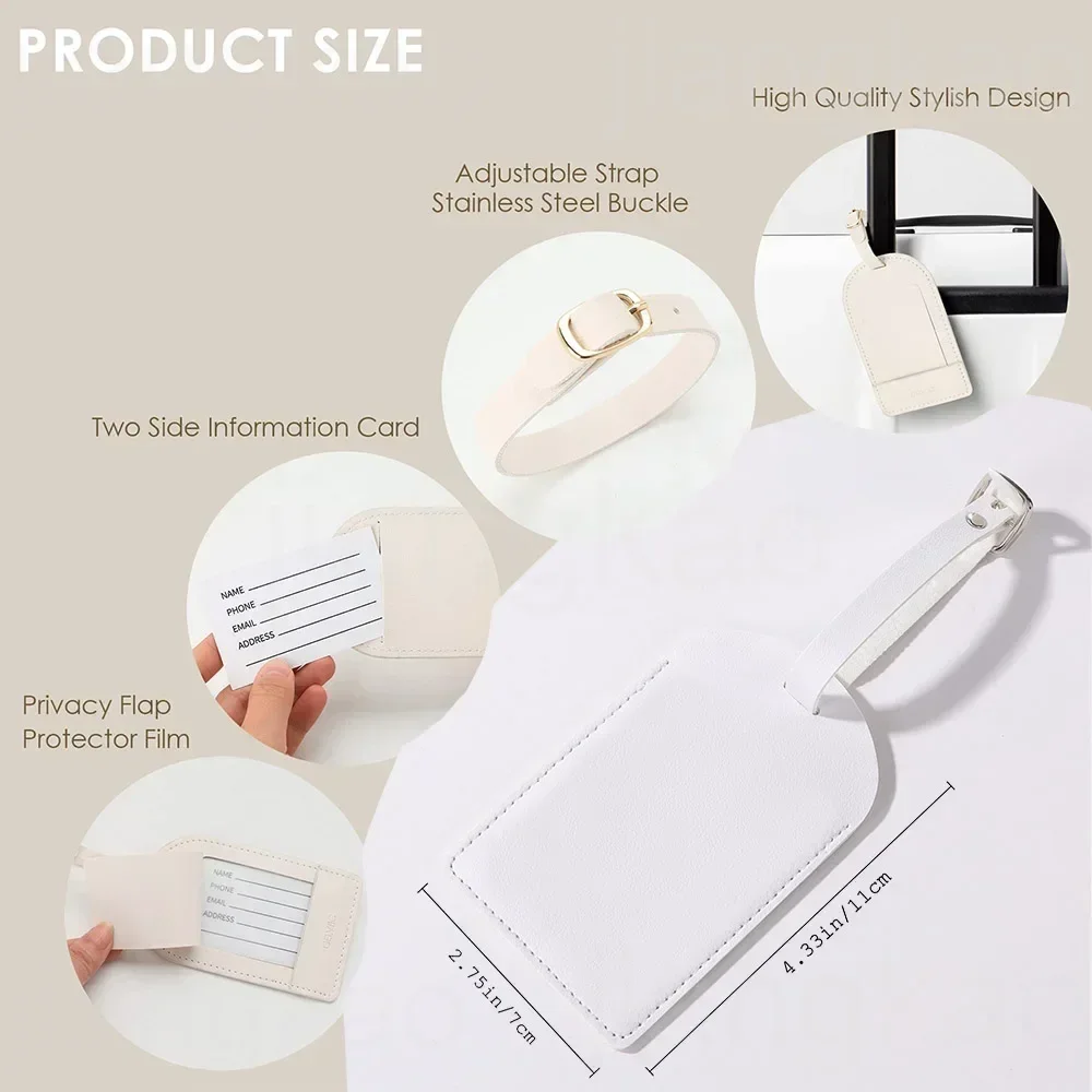레터 모노그램 수하물 태그, 여아용 PU 가죽, 여행  - Travel Accessories Gifts For Her 리뷰 및 가격