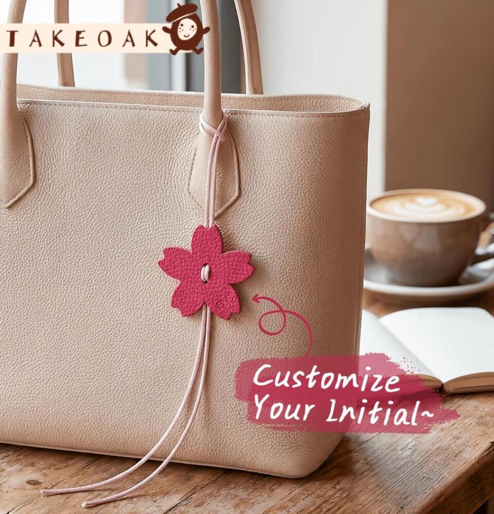 맞춤형 이니셜 벚꽃 가방 수하물 참 장식품, 화려한 로 - Travel Accessories Gifts For Women 리뷰 및 가격