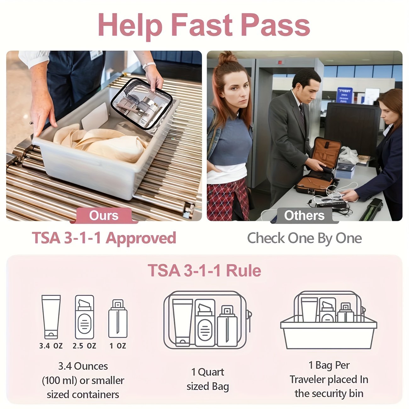 1개 투명 메이크업 가방 투명 여행용 세면도구 파우치  - Toiletry Bag Tsa 리뷰 및 가격