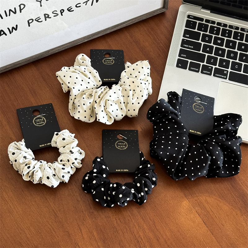 11cm/14cm 도트 헝겊 Scrunchies 여자  - Travel Accessories Girls 리뷰 및 가격