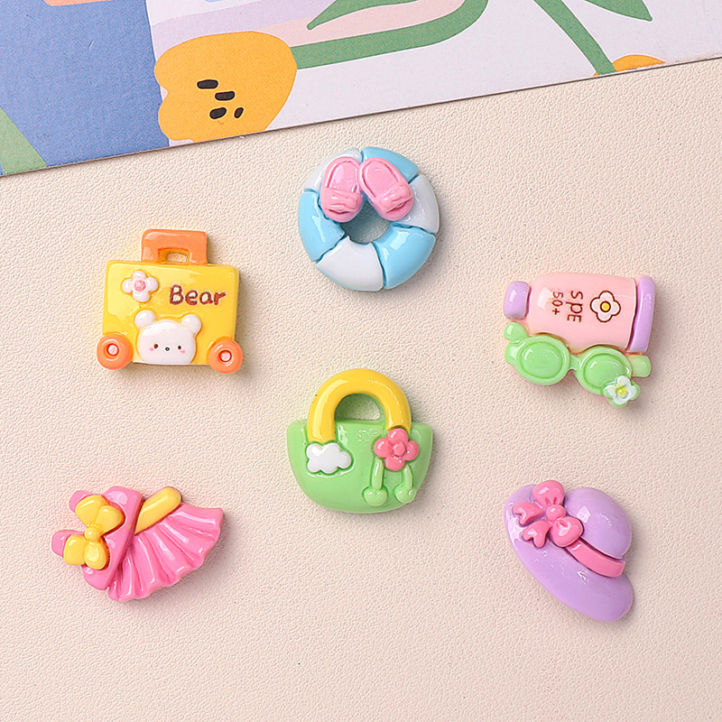 여름 해변 모자 수지 만화 카보 숑 DIY 장식 액세서 - Travel Accessories Wholesale Suppliers 리뷰 및 가격