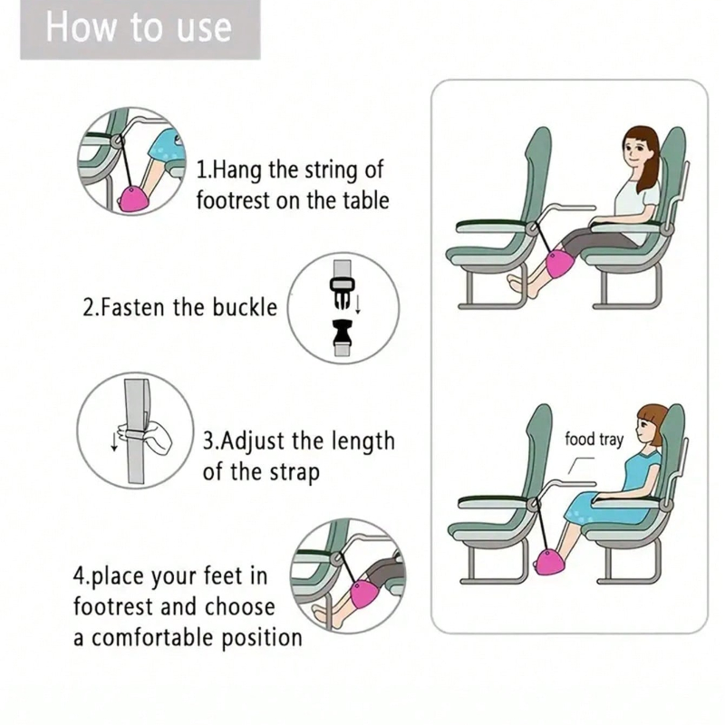 휴대용 조절식 발 받침대 해먹, 비행기 여행, 장거리  - Travel Accessories Long Flight 리뷰 및 가격