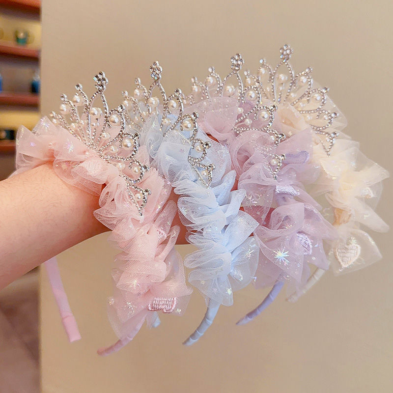 달콤한 사랑스러운 소녀 머리띠 헤어 액세서리 핑크 블루 - Travel Accessories Gifts For Women 리뷰 및 가격