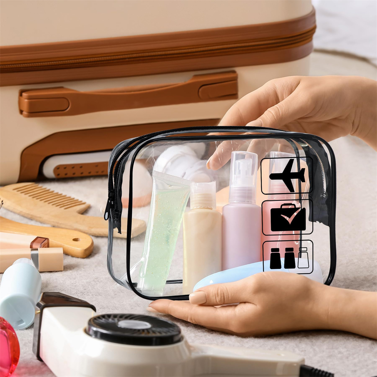 1개 투명 세면도구 가방 TSA 승인 여행 가방, 공항 - Toiletry Bag Tsa 리뷰 및 가격