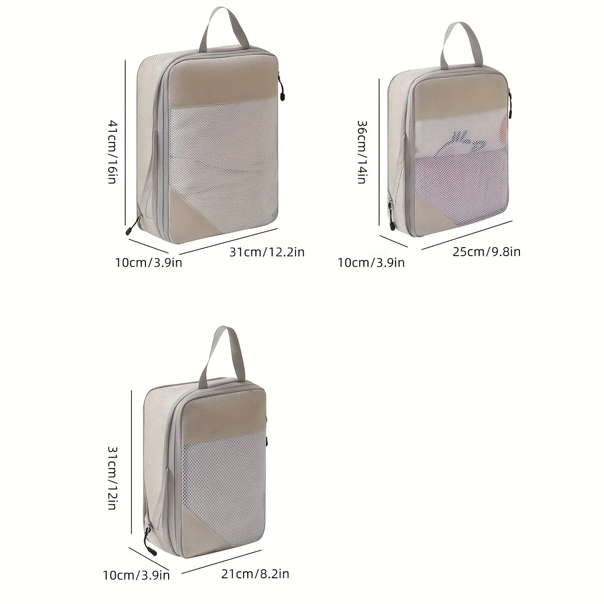 3피스 여행용 압축 포장 큐브, 여행용 가방 수하물 정 - Travel Accessories Packing Cubes 리뷰 및 가격