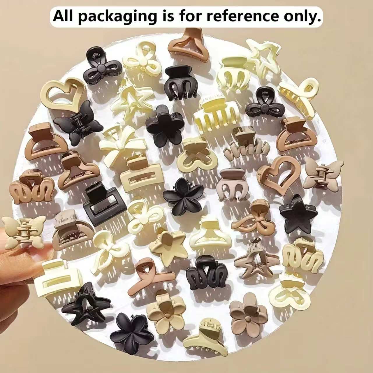 10/20/30개 베이지 혼합 팩 작은 클립, 귀여운  - Travel Accessories Girls 리뷰 및 가격