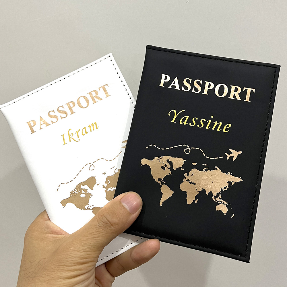 새로운 귀여운 맞춤형 여권 커버 비행기 여성 남성 PU - Travel Accessories Gifts For Women 리뷰 및 가격