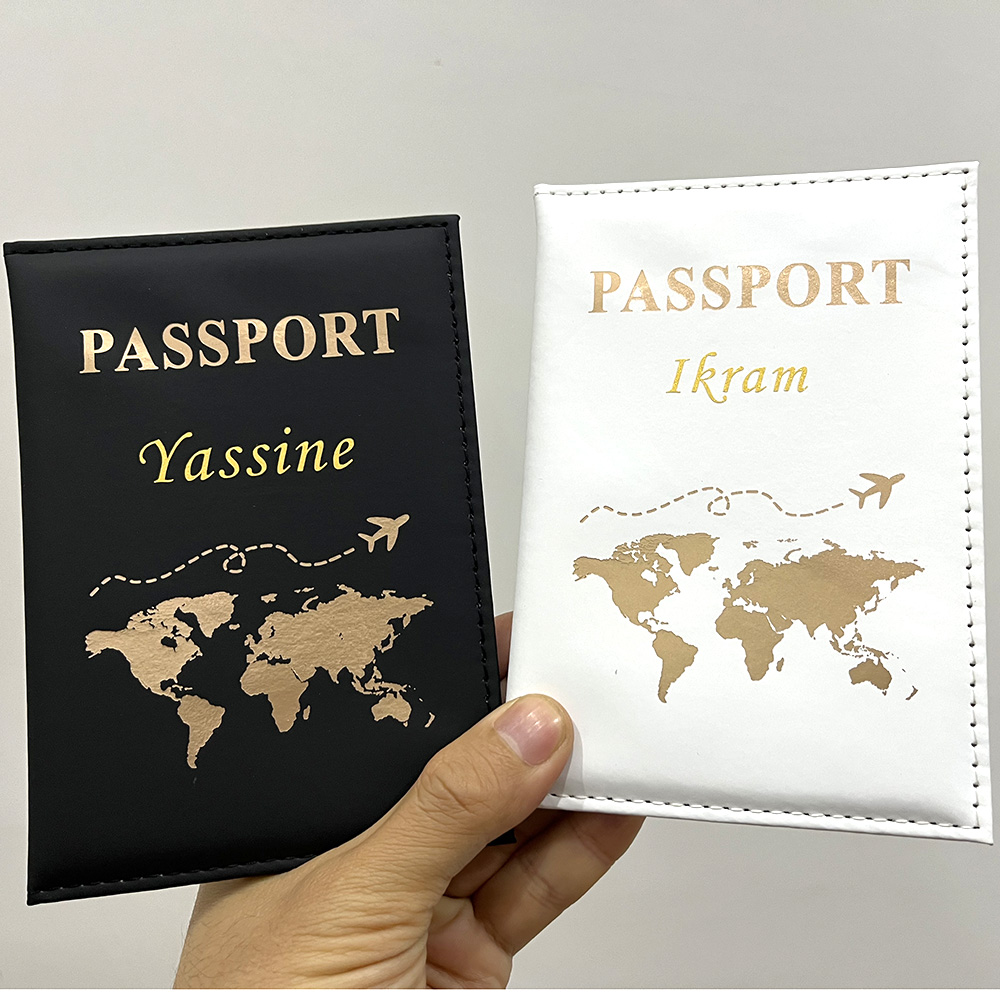 새로운 귀여운 맞춤형 여권 커버 비행기 여성 남성 PU - Travel Accessories Gifts For Women 리뷰 및 가격