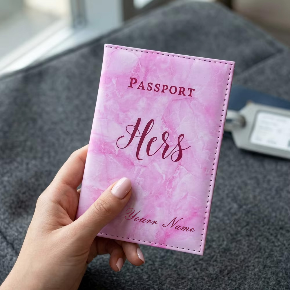 맞춤형 대리석 여권 커버 커플용 여행 지갑 PU 가죽  - Travel Accessories Gifts For Her 리뷰 및 가격