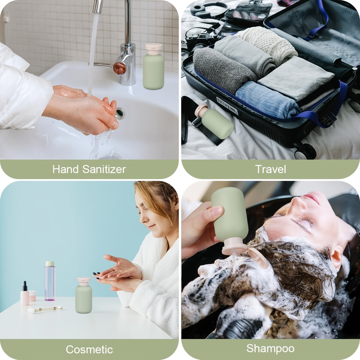 여행용 화장품 용기 3.4oz TSA 승인 실리콘 스퀴 - Toiletry Bag Tsa 리뷰 및 가격