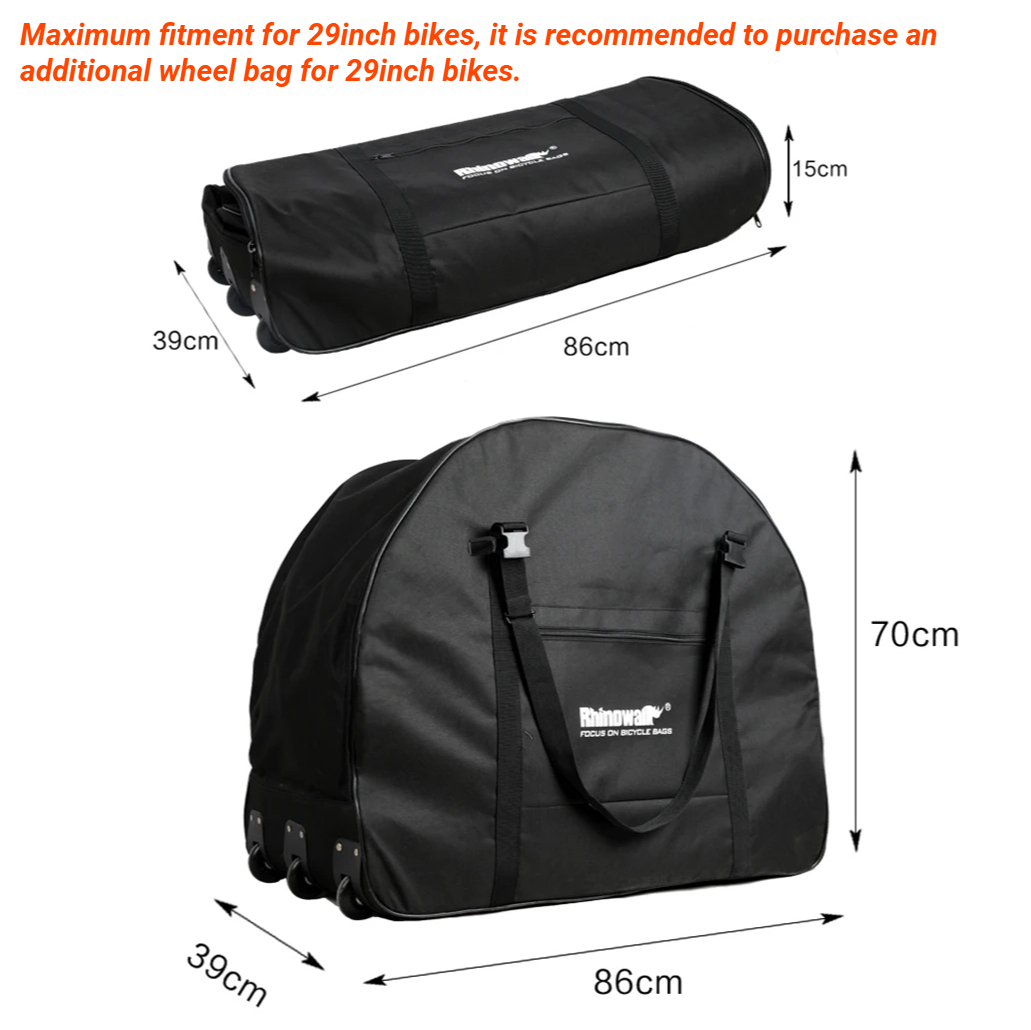 라이노워크 자전거 운반 가방 (바퀴 포함), 방수 자전 - Travel Accessories In Train 리뷰 및 가격