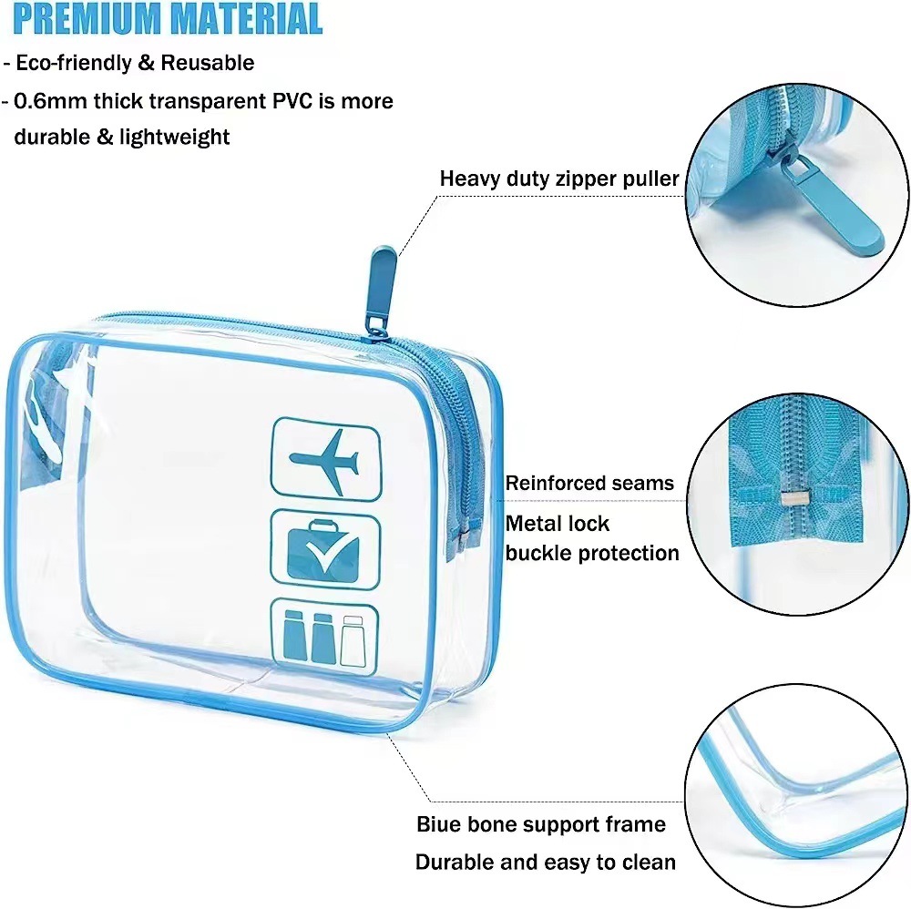 투명 지퍼 메이크업 정리 가방 - 여행 및 욕실 수납용 - Toiletry Bag Tsa 리뷰 및 가격