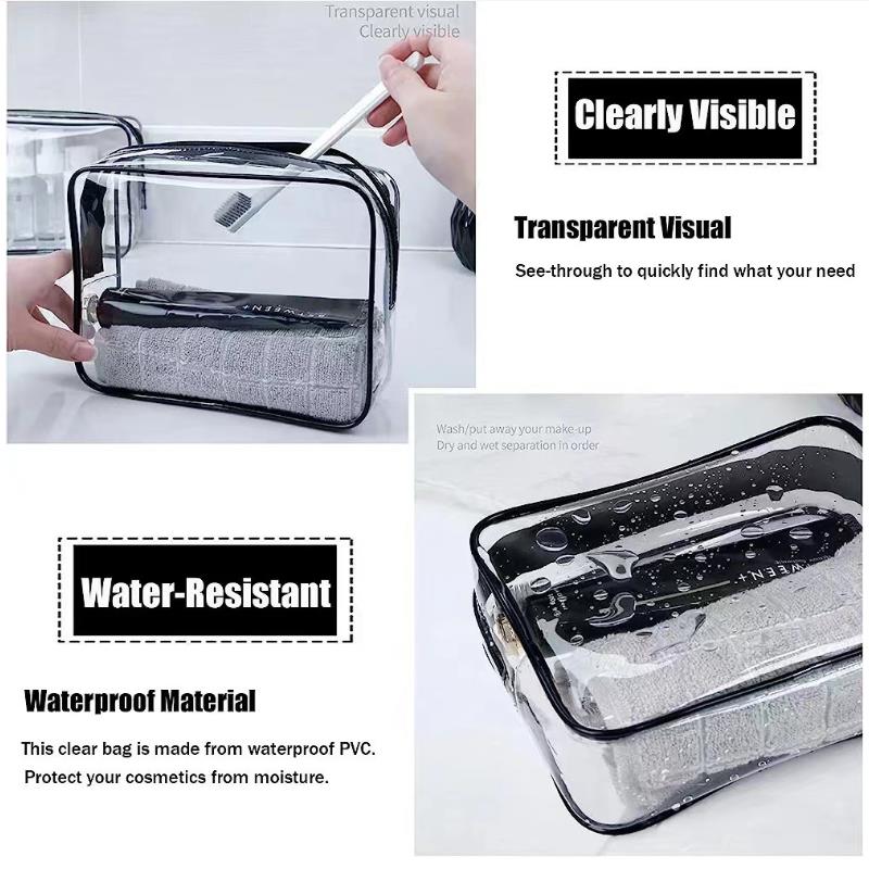 투명 지퍼 메이크업 정리 가방 - 여행 및 욕실 수납용 - Toiletry Bag Tsa 리뷰 및 가격