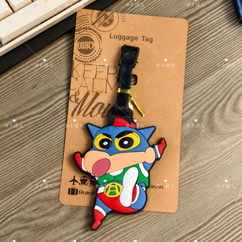 크레용신짱 만화 애니메이션 캐릭터 패션 러기지 태그 귀 - Travel Accessories And Bags 리뷰 및 가격