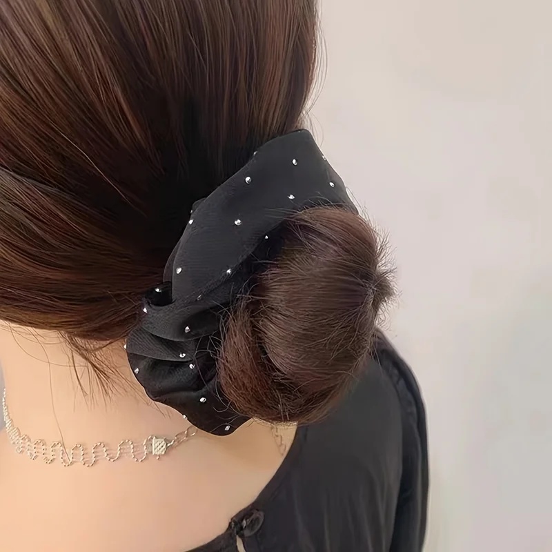 1/3개입 라인스톤 장식 새틴 스크런치 - 포니테일 및 - Travel Accessories Comfort 리뷰 및 가격