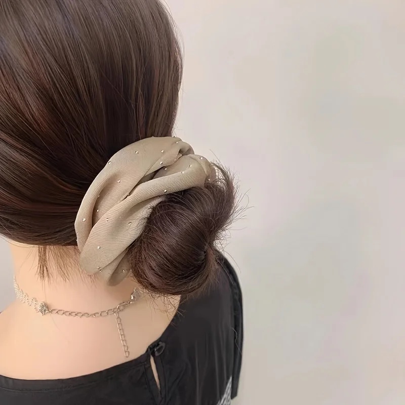 1/3개입 라인스톤 장식 새틴 스크런치 - 포니테일 및 - Travel Accessories Comfort 리뷰 및 가격