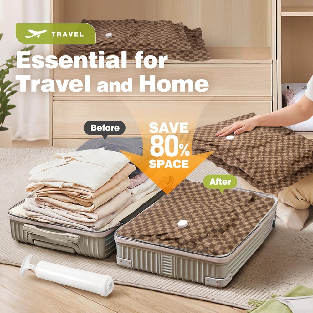 진공 압축팩, 여행 필수품 가방 옷 정리 포장백 실용적 - Travel Accessories Packing Cubes 리뷰 및 가격