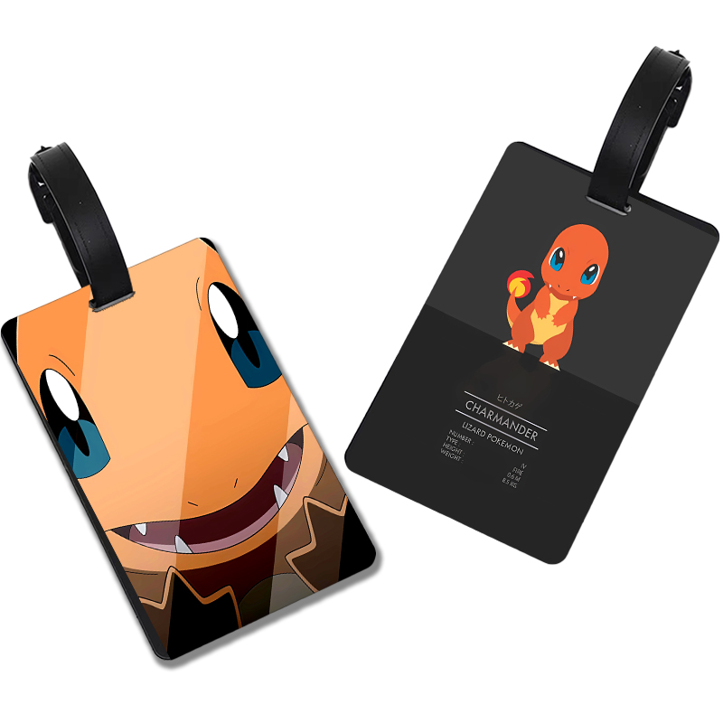 포켓몬 만화 수하물 태그 카와이 개인 정보 보호 수하물 - Travel Accessories And Bags 리뷰 및 가격