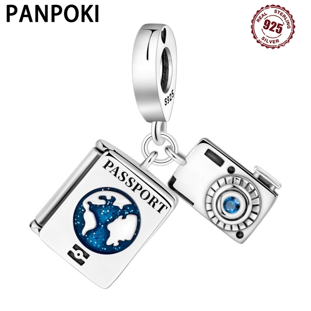 925 스털링 실버 여권 카메라, 여행 펜던트 팔찌,  - Travel Accessories Gifts For Women 리뷰 및 가격
