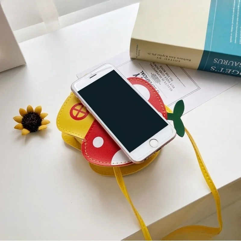 귀여운 버섯 모양 동전 지갑 캐주얼 PU 크로스백 -  - Travel Accessories Girls 리뷰 및 가격