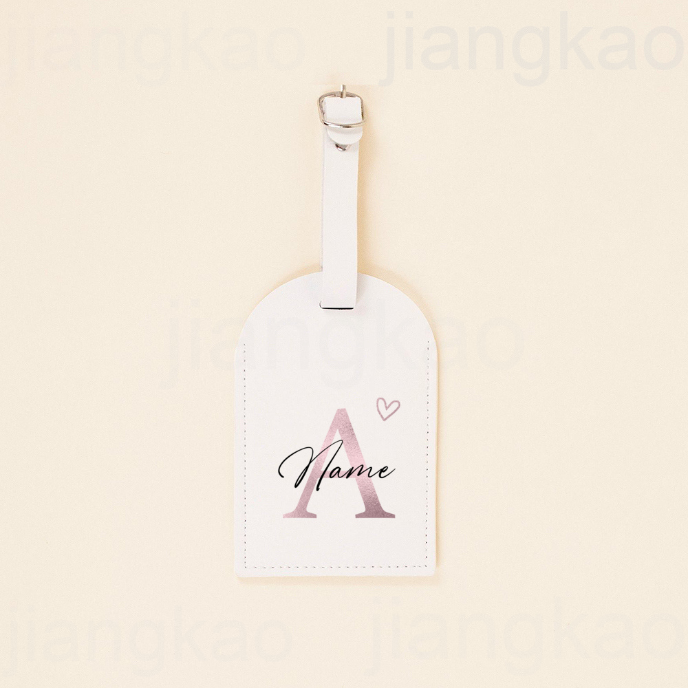 개인화 된 PU 수하물 태그 이름이있는 심장 편지 가방 - Travel Accessories Gifts For Her 리뷰 및 가격