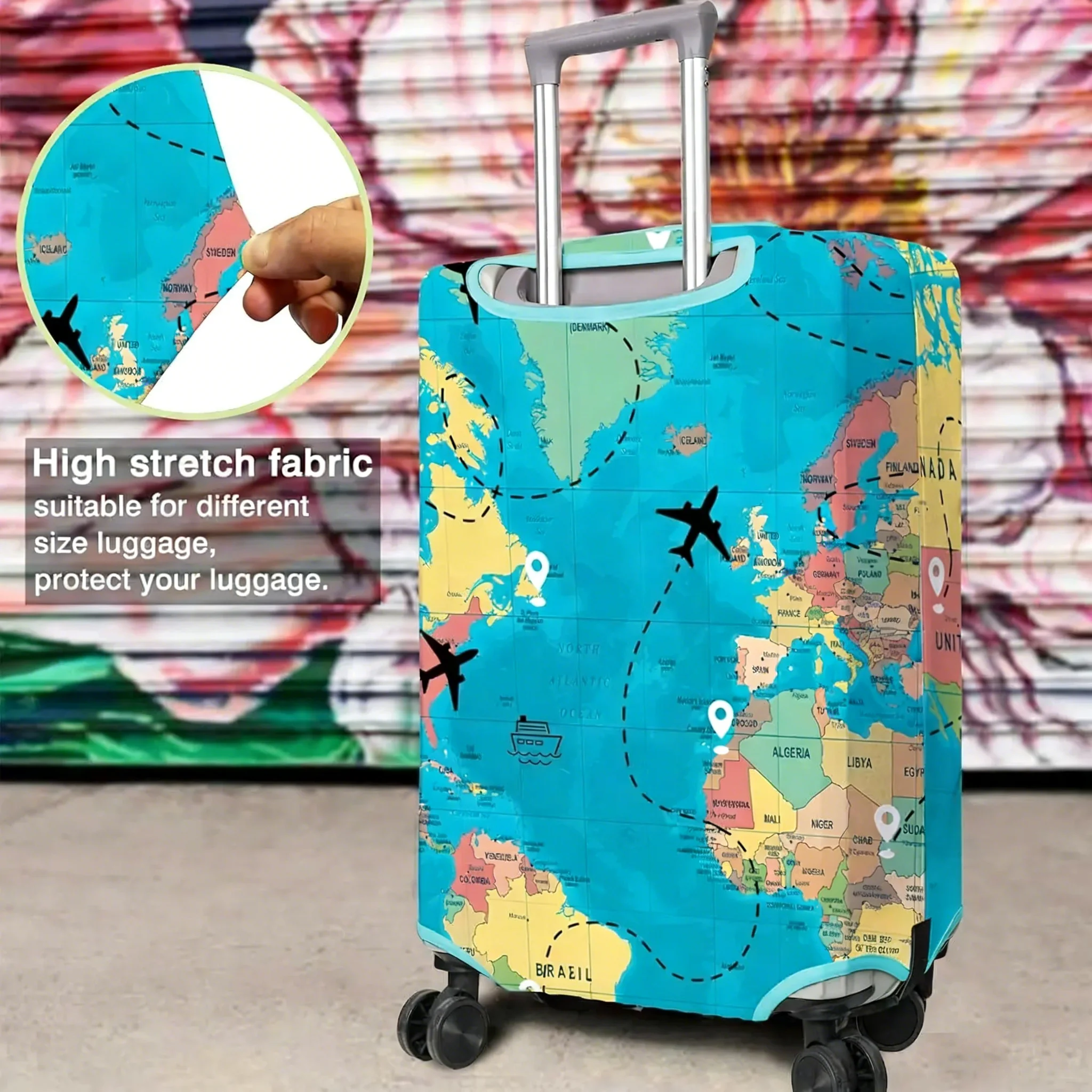 비행기 여행 지도 내비게이션 여행 가방 커버 여행 가방 - Travel Related Accessories 리뷰 및 가격