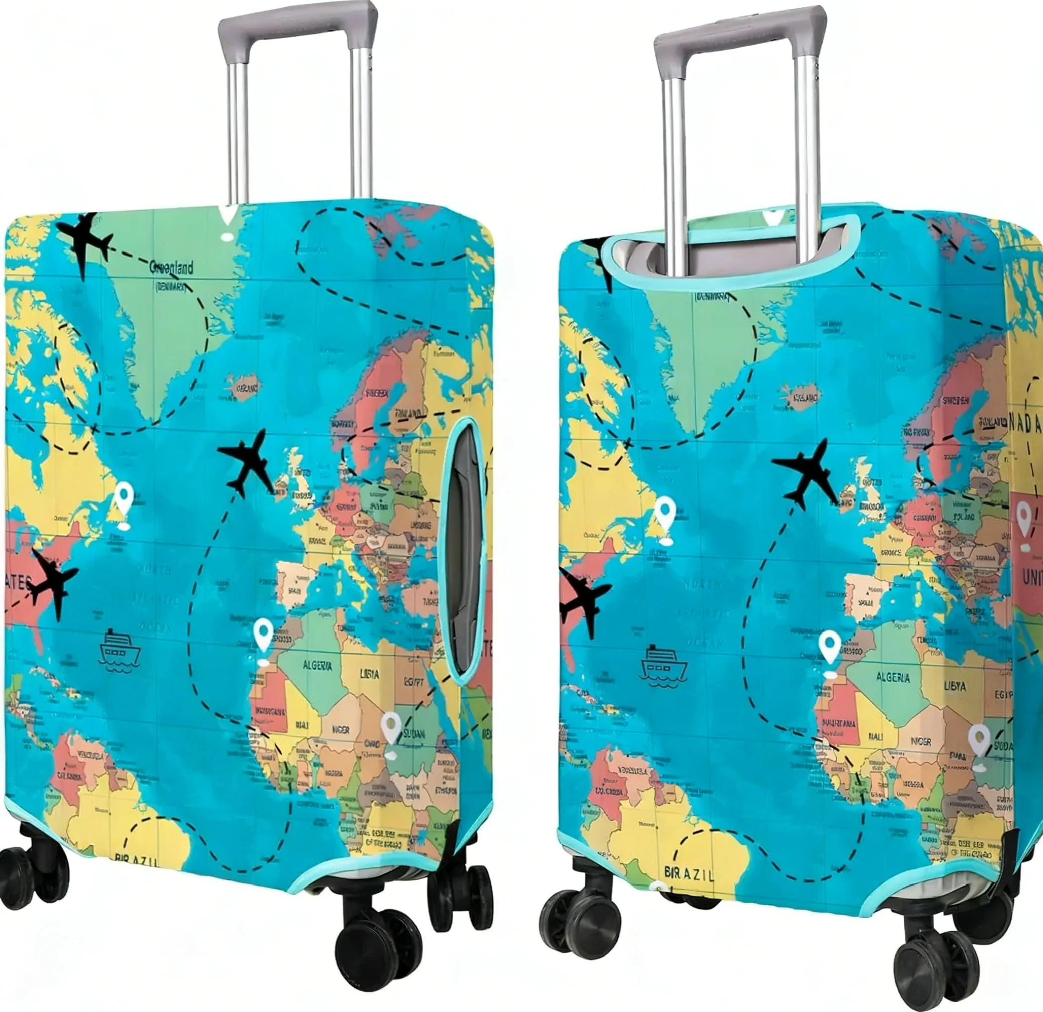 비행기 여행 지도 내비게이션 여행 가방 커버 여행 가방 - Travel Related Accessories 리뷰 및 가격
