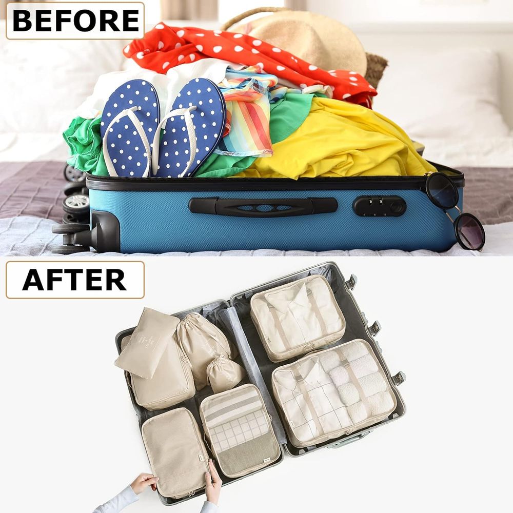 세트형 짐싸기 큐브 또는 여행용 가방 대형 짐 정리함, - Travel Accessories Packing Cubes 리뷰 및 가격