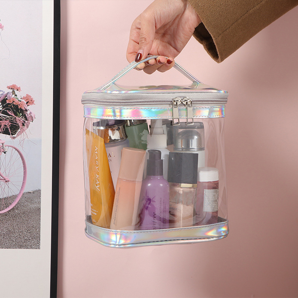 손잡이가 있는 투명 PVC 메이크업 가방, 투명 여행용 - Toiletry Bag Tsa 리뷰 및 가격