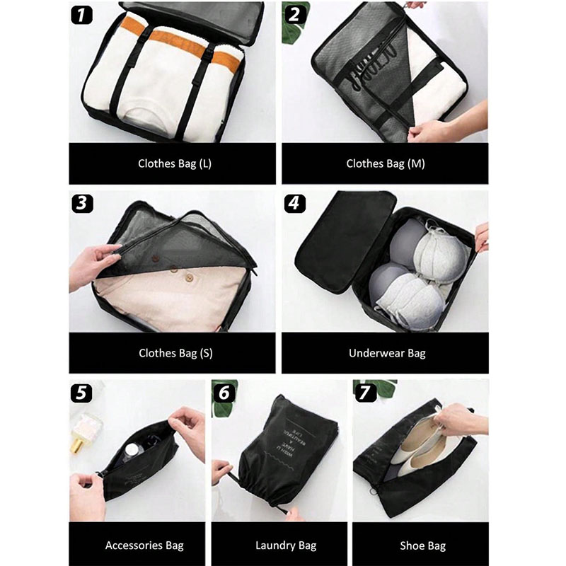 9Pcs 여행 주최자 가방 가방 포장 큐브 휴대용 접는 - Travel Accessories Packing Cubes 리뷰 및 가격
