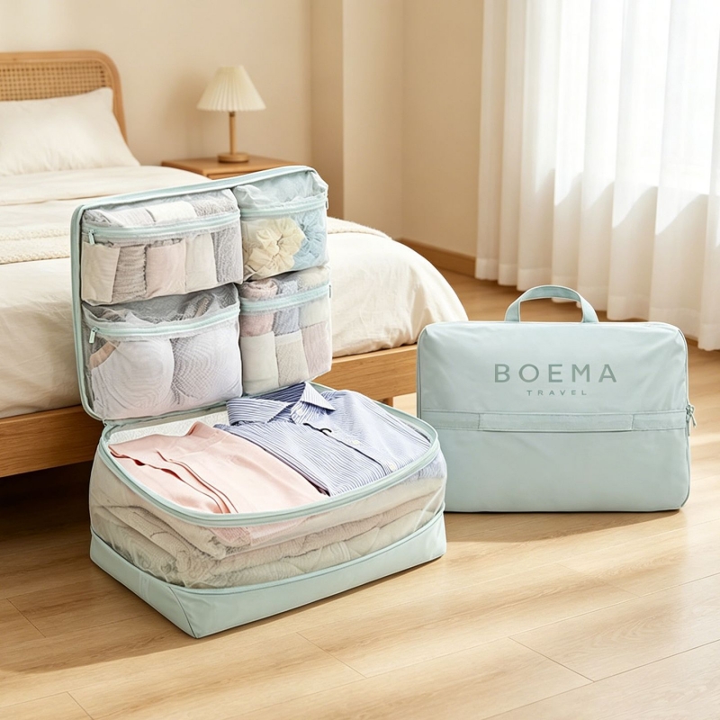 압축 패킹 큐브 5-in-1 여행용 가방 정리 가방 휴 - Travel Accessories Packing Cubes 리뷰 및 가격