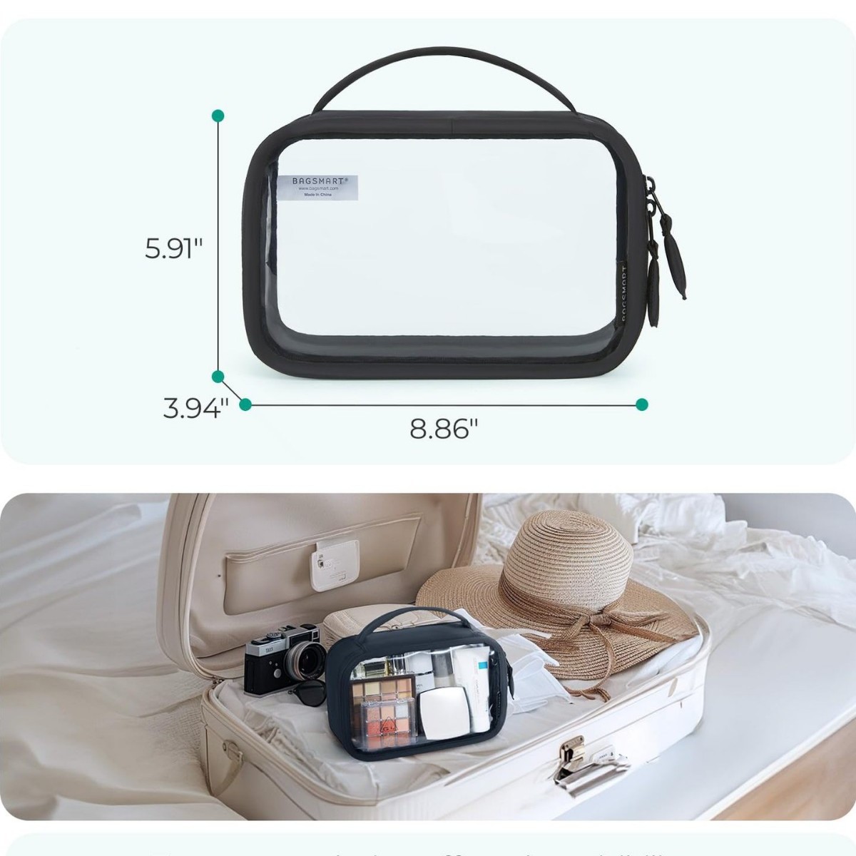 TSA 승인 PVC 투명 메이크업 케이스 화장품 가방  - Toiletry Bag Tsa 리뷰 및 가격