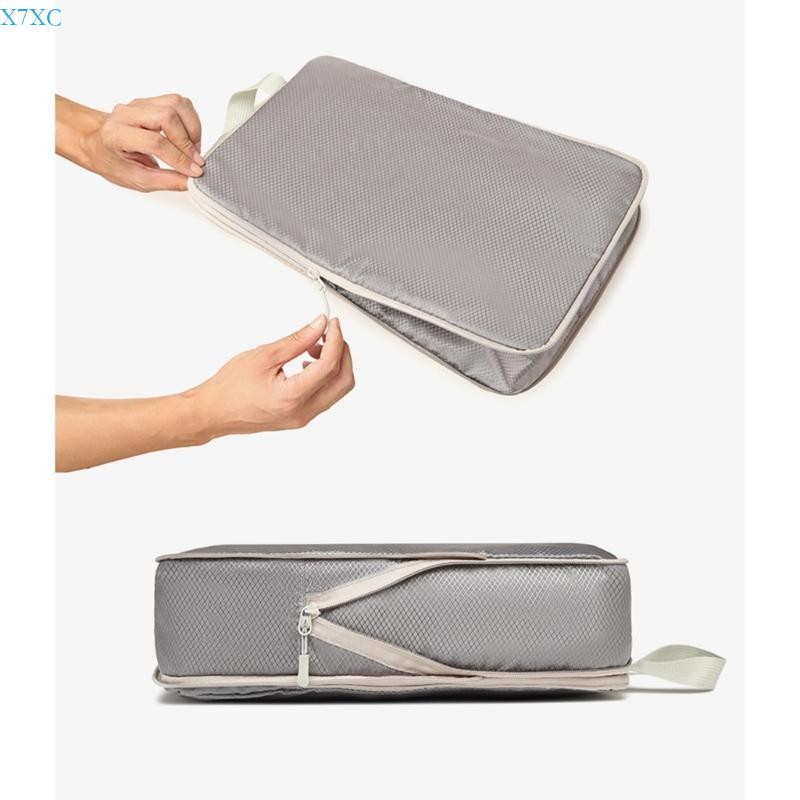 X7XC 4개/세트 여행 가방 압축 포장 큐브 수하물  - Travel Accessories Packing Cubes 리뷰 및 가격